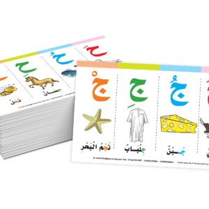 كروت مواضع الحروف - سلسلة الكروت التعليمية